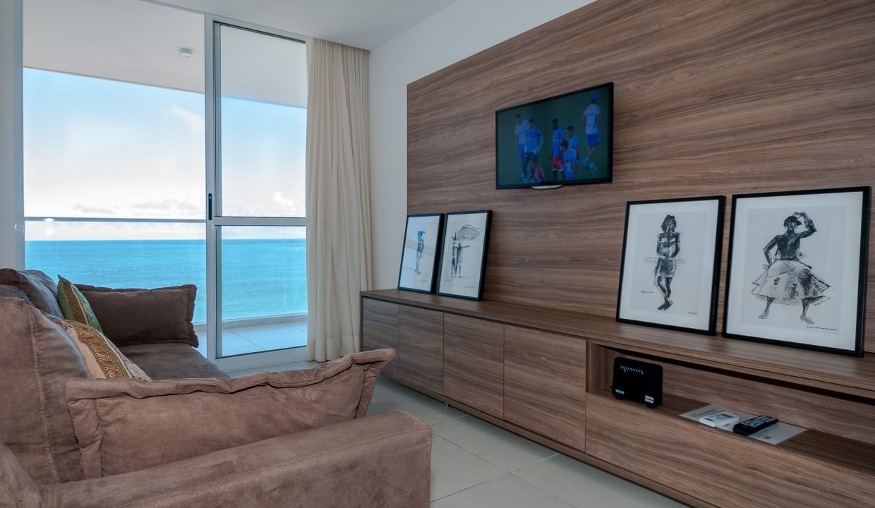 Apartamento de frente para o mar na melhor localização na Barra-8